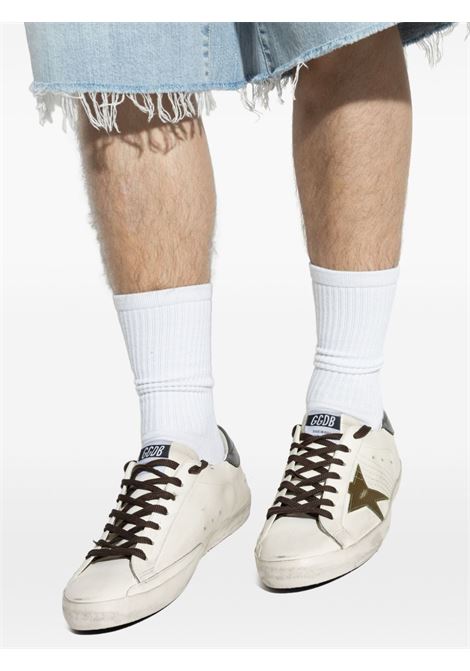 sneakers super star in argento golden goose - uomo GOLDEN GOOSE | GMF00101F00751683112
